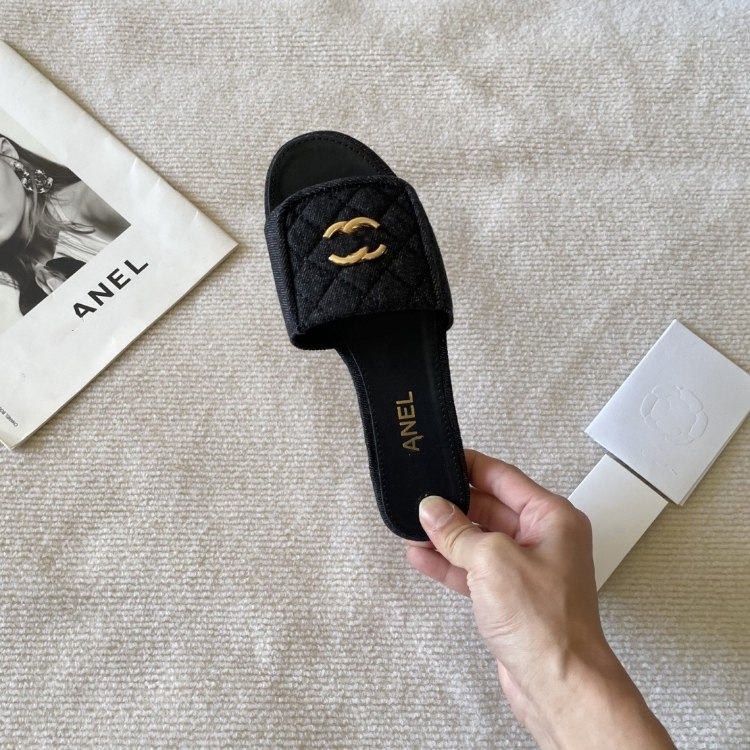  Chanel new design slip-on sandals with decorative buckle -4