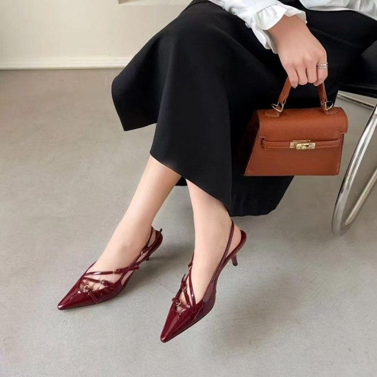 Miu Miu low-heeled pointed-toe slingback sandals -3