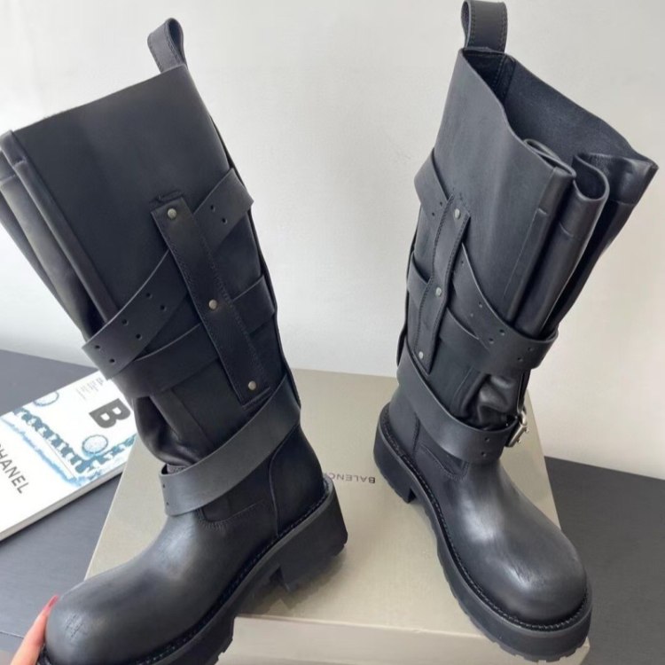 Balenciaga new platform knee-high boots -2