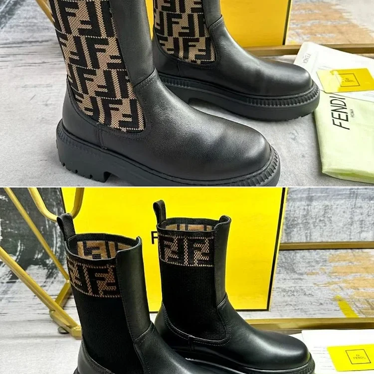 Fendi mid-calf round-toe embro