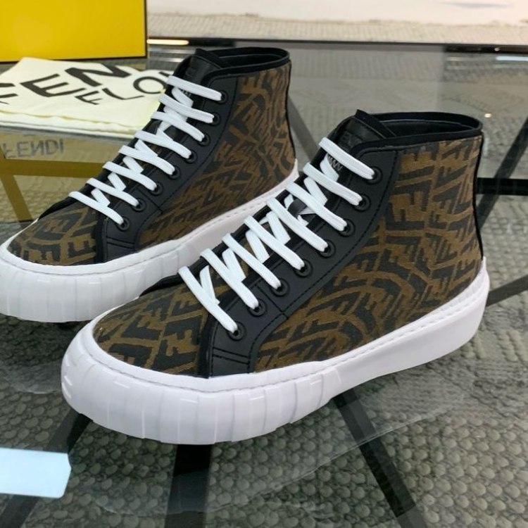 Fendi new stylish casual sports canvas shoes -2