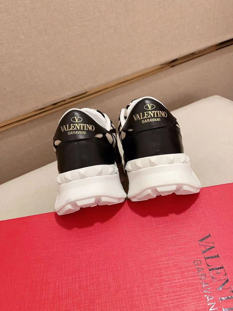 Valentino new patchwork fabric sneakers -4