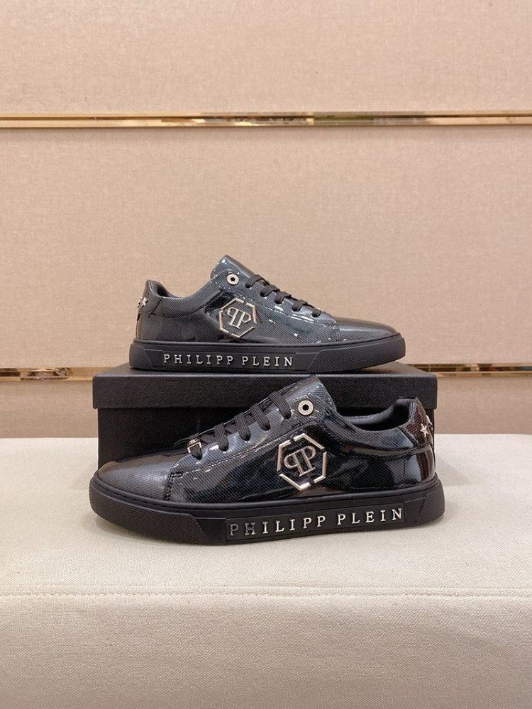 Philipp Plein non-slip, wear-resistant glossy finish athletic shoes -2