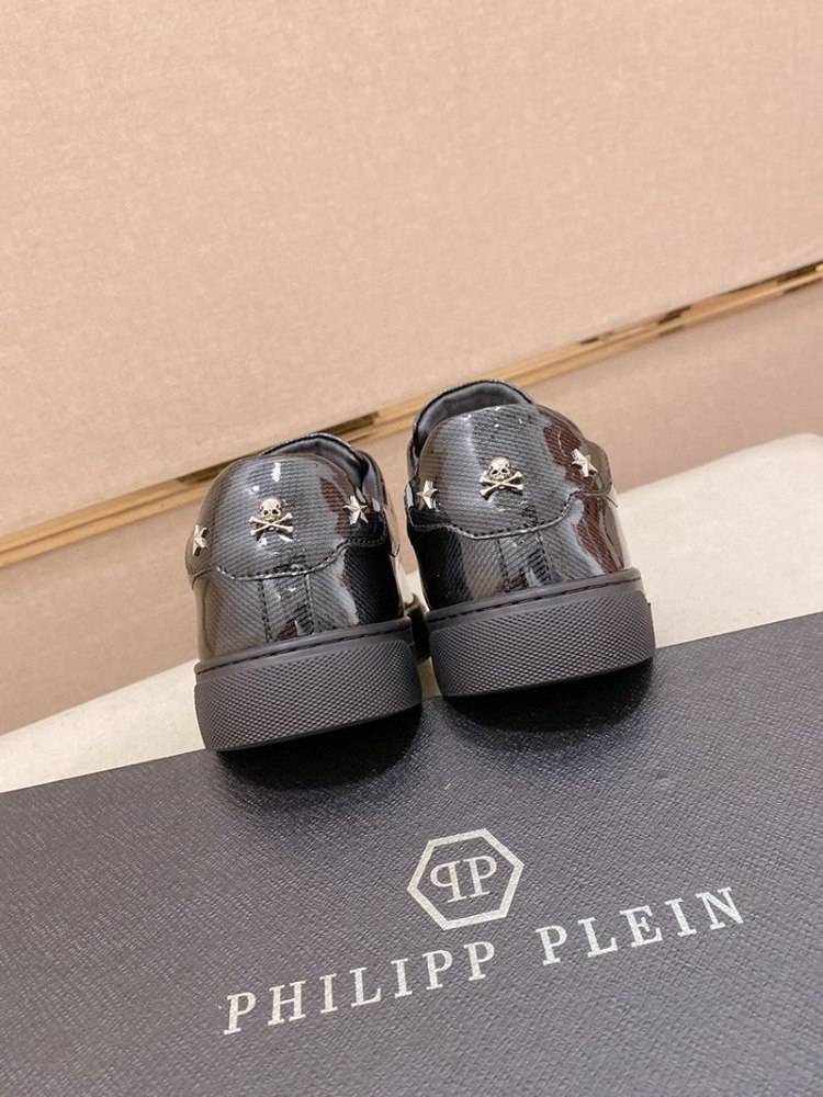 Philipp Plein non-slip, wear-resistant glossy finish athletic shoes -3