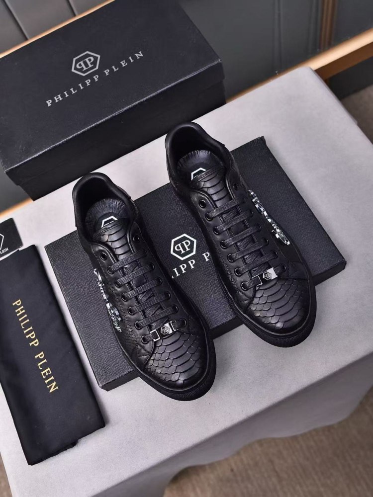Philipp Plein new genuine leather breathable sneakers -3