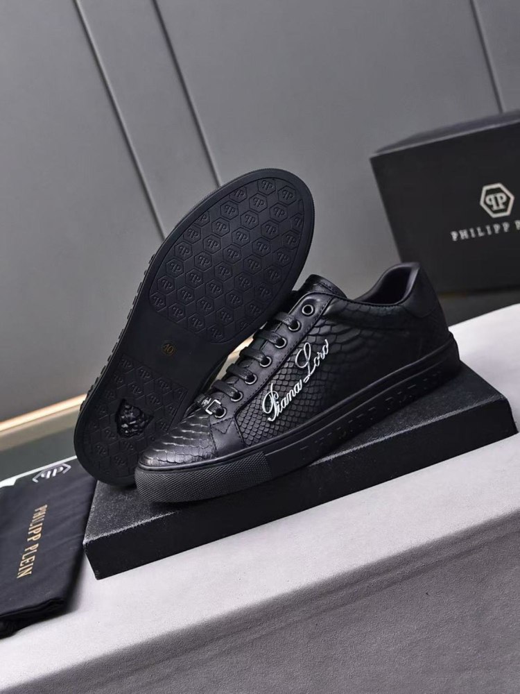 Philipp Plein new genuine leather breathable sneakers -4