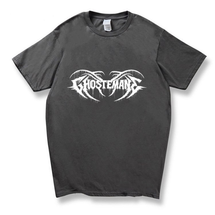 Ghostemane European and American dark style printed short-sleeved T-shirt -2