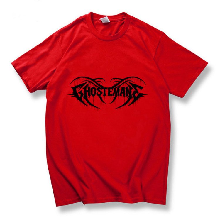 Ghostemane European and American dark style printed short-sleeved T-shirt -3