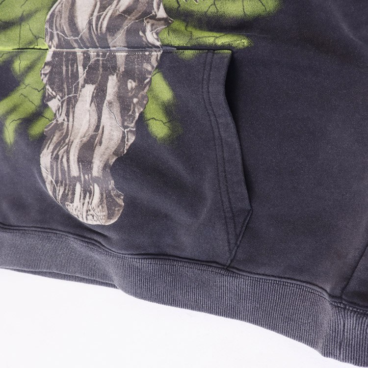 Godspeed Rock Street Retro Washed Distressed Printed Terry Hoodie -4