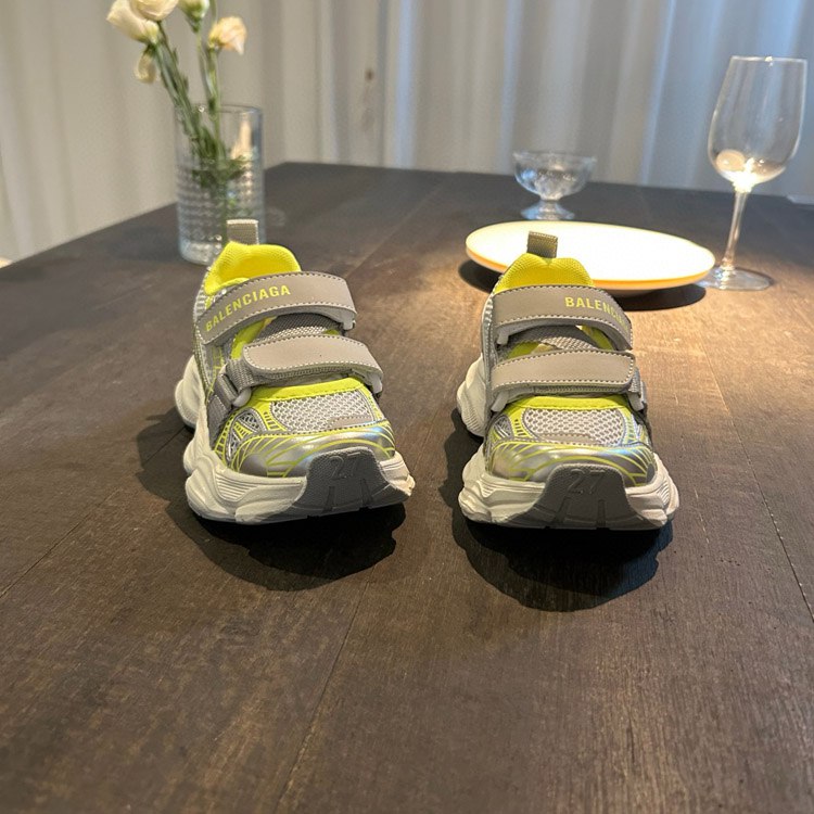 Balenciaga children's sports running Velcro sandals -3