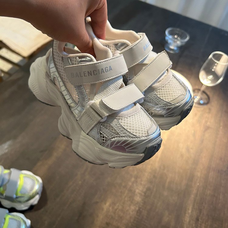 Balenciaga children's sports running Velcro sandals -4