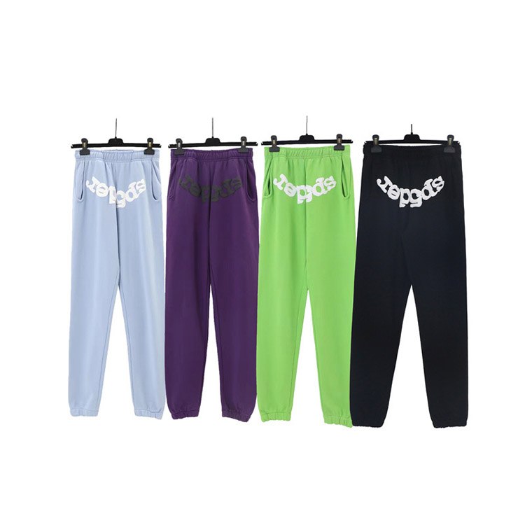 Sp5de Foam Printed Loose Casual Sweatpants -2