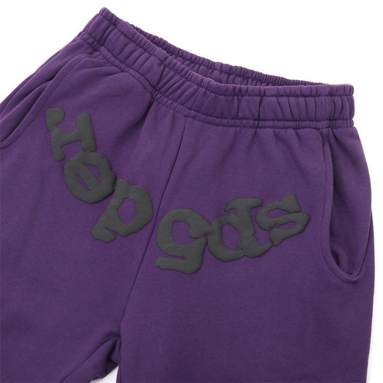 Sp5de Foam Printed Loose Casual Sweatpants -3