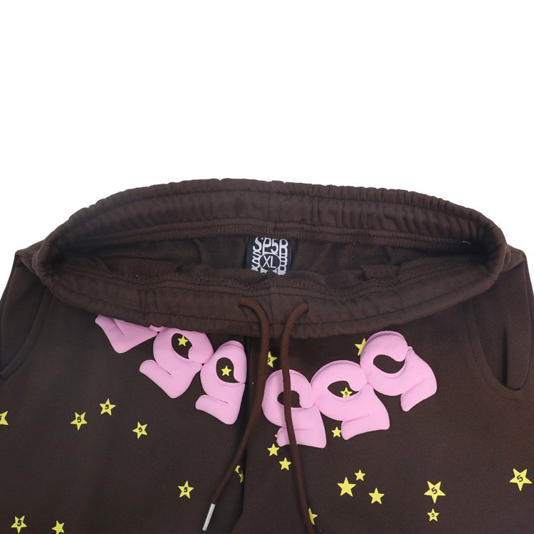  Sp5der Spider Web Foam Printed Terry Sweatpants -3