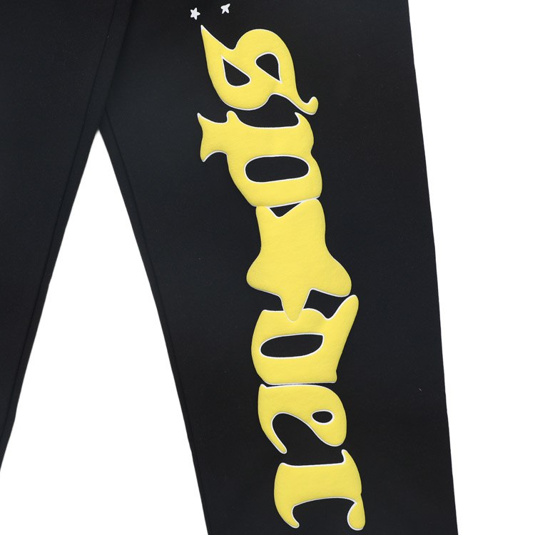 Sp5der Spiderweb Star Foam Print Sweatpants -4