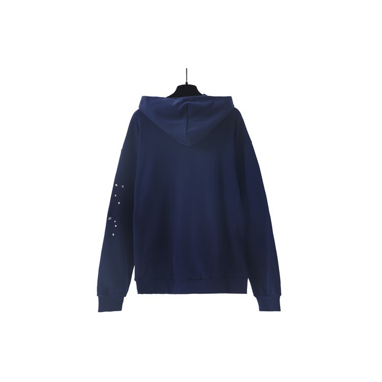  Sp5der Spiderweb Foam Print HoodieTerry Cloth Sweatshirt -3