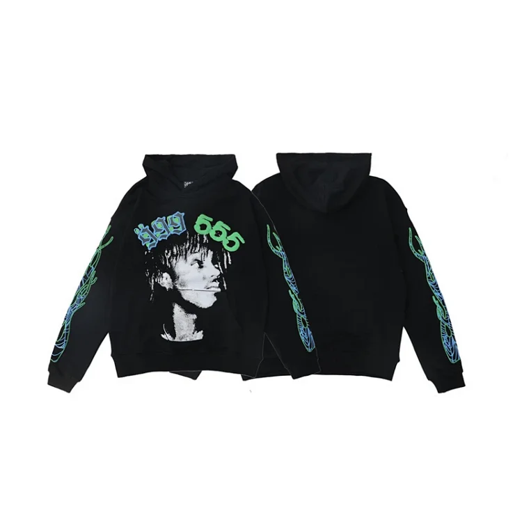 Sp5de Foam Print Loose Hooded 