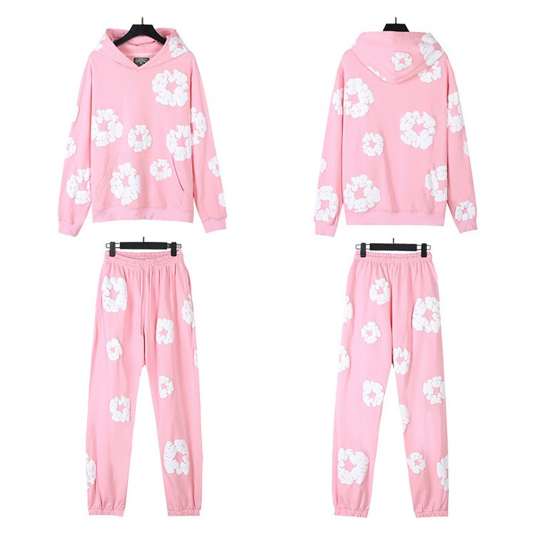Denim Tears Kapok Foam Print American-Style Hooded Suit -4