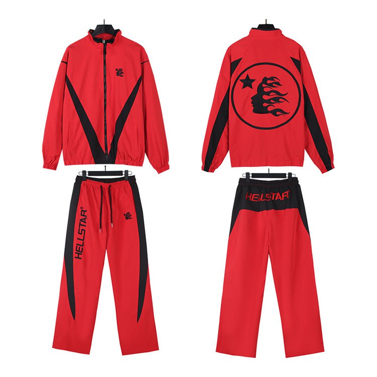 Hellstar Logo Zip-Up Long-Sleeve Jacket Set -3