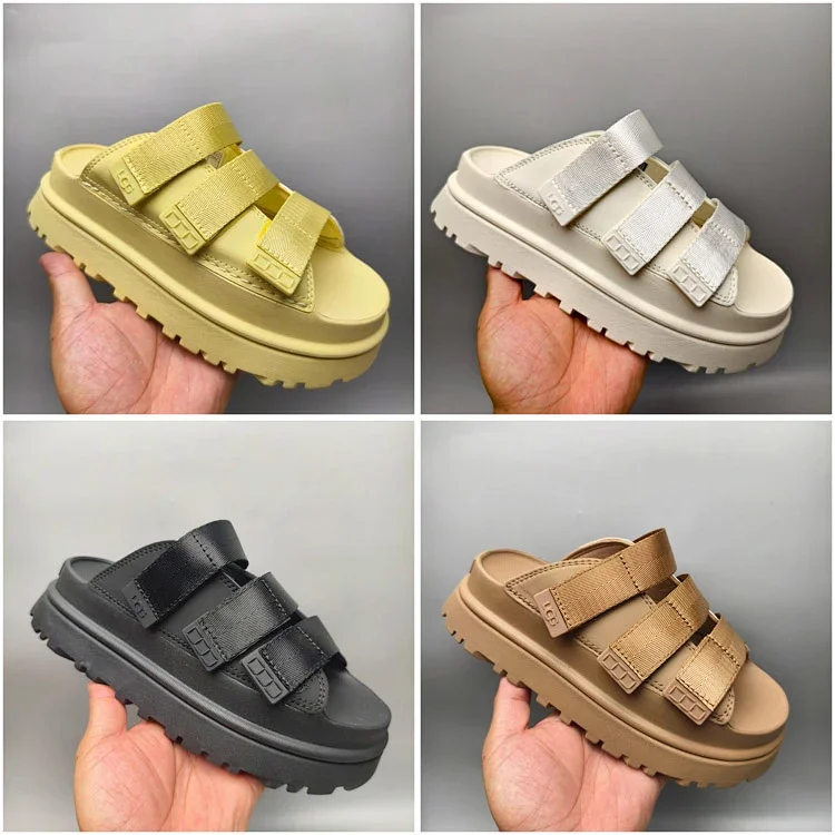UGG GoldenGlow Slide Simple and Stylish EVA Anti-Abrasion Slip-on Sandals