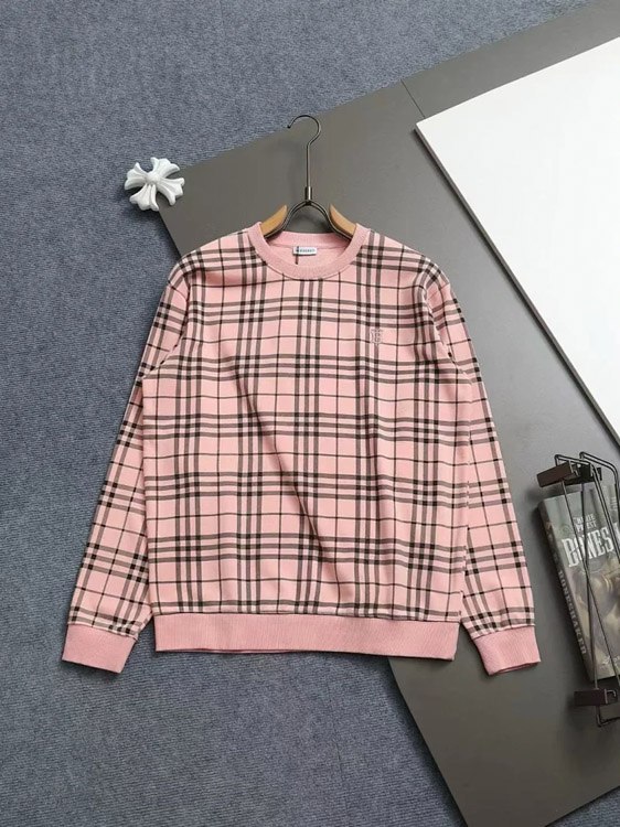  Burberry round neck embroidered long sleeve thin bottoming shirt sweatshirt -2