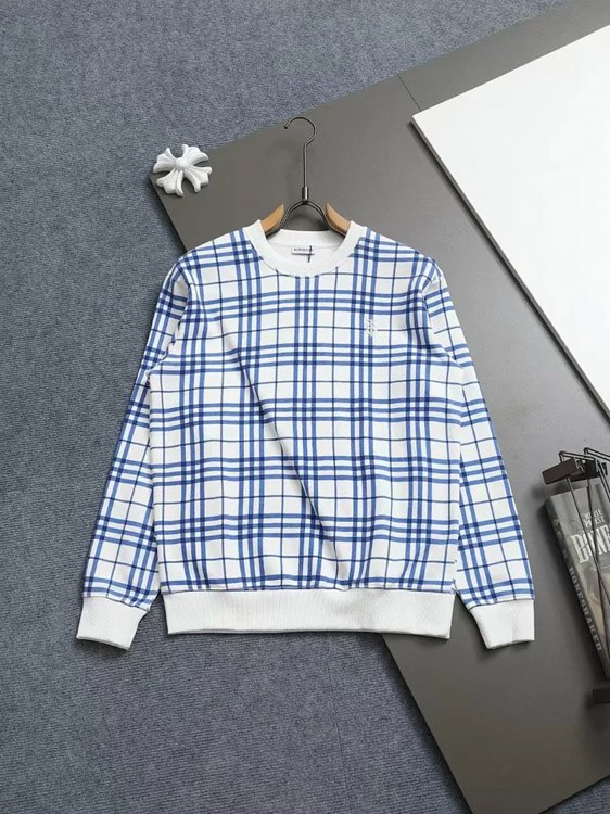 Burberry round neck embroidered long sleeve thin bottoming shirt sweatshirt -4