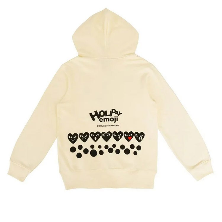CDG Play Five Hearts Hooded Sweater Jacket Cardigan -4