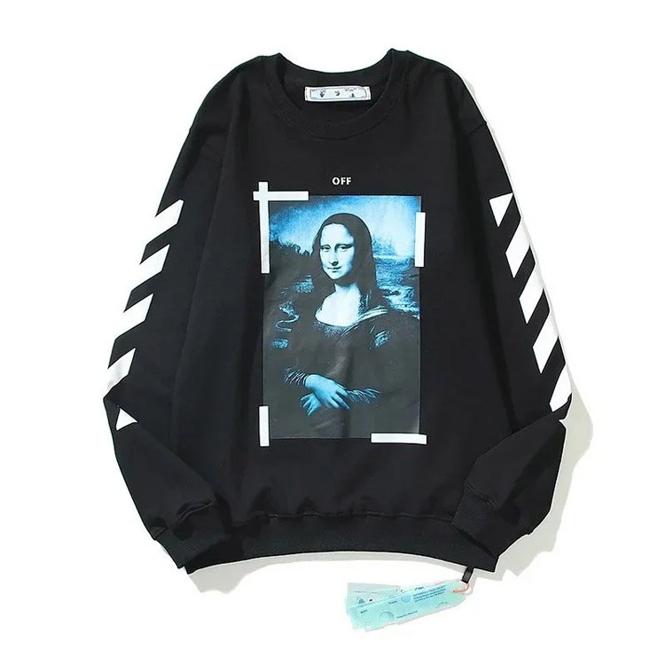 OFF-WHITE Graffiti oil painting arrow loose pullover sweatshirt -4