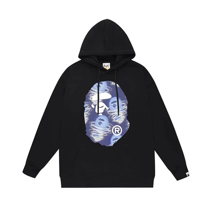  Bape printed cotton hooded pullover sweatshirt camouflage jacket -2