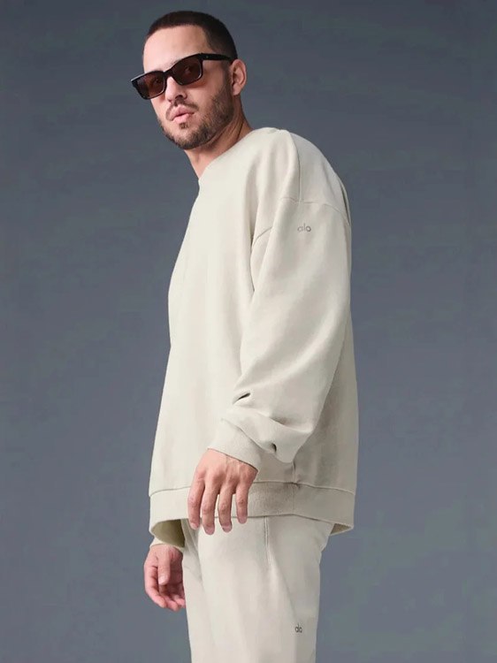 ALO new Chinese cotton breathable round neck sweatshirt -3