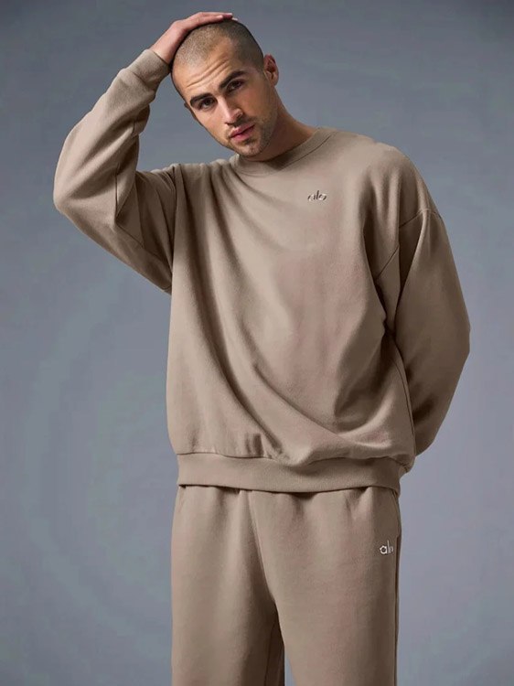 ALO new Chinese cotton breathable round neck sweatshirt -4