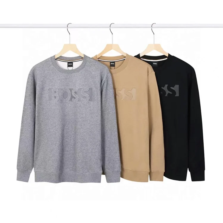 BOSS stretch cotton round neck