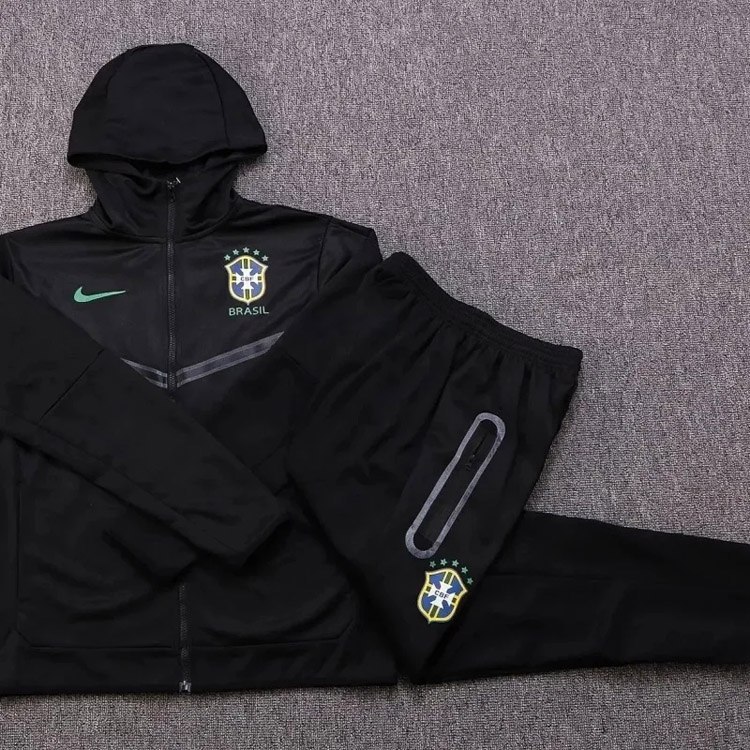  Nike Football Training Suit Full Zip Hooded Long Sleeve Jacket -2