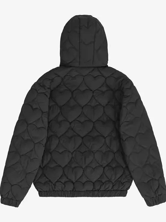 arte European and American niche trend American heart-shaped cotton coat -3