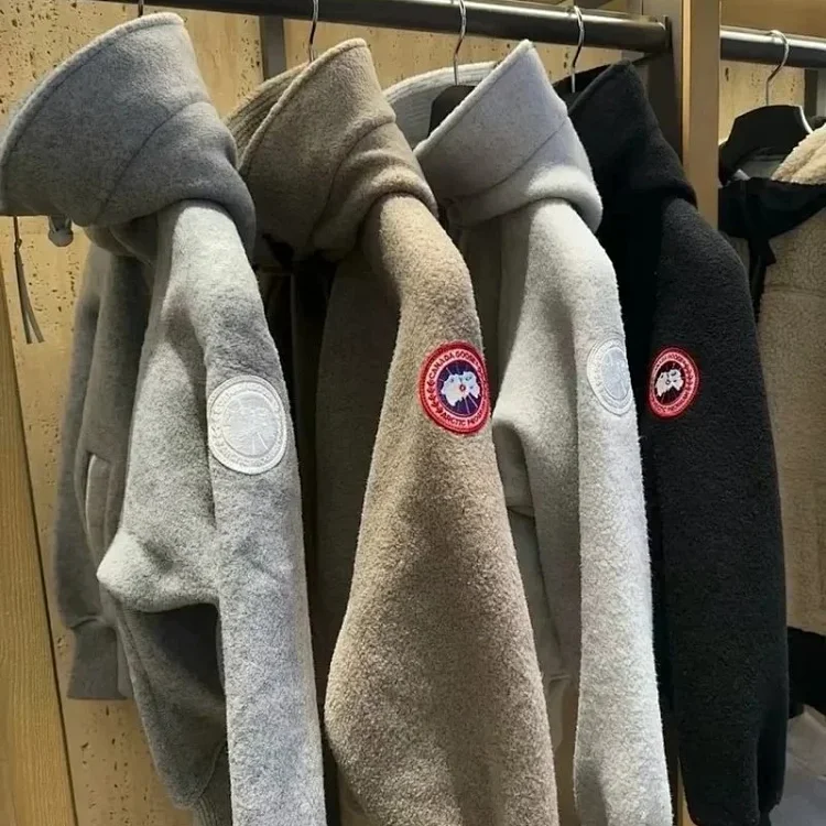Canada Goose Thick Hooded Wool Cardigan Jacket