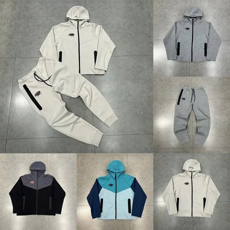 Drill Syna World Embroidered Logo Hoodie and Leg Pants Set -2