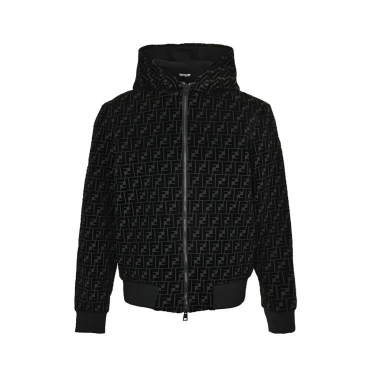 FENDI Fendi SS21 letter logo printed jersey sports jacket