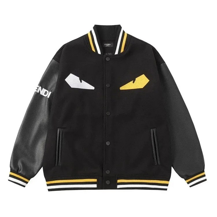 AMIRI Bones Jacket Louis Vuitton LV Fendi badge lapel fitted single-breasted long-sleeved jacket -4