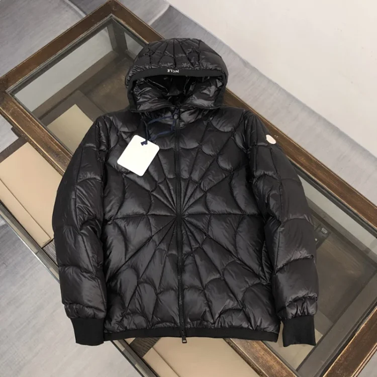  Moncler FW22 Violier Spider-Man Spider-Man zipper solid color hooded jacket down jacket
