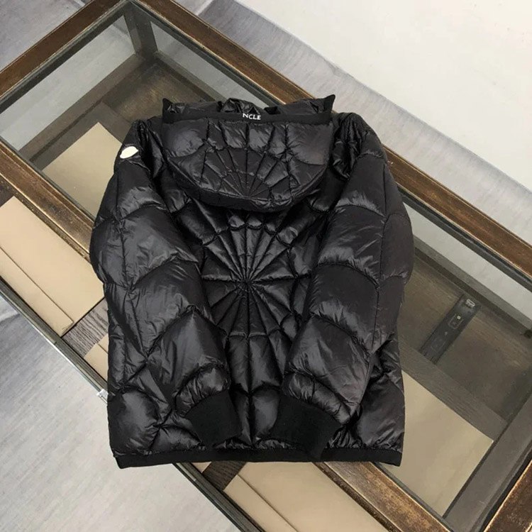  Moncler FW22 Violier Spider-Man Spider-Man zipper solid color hooded jacket down jacket -2