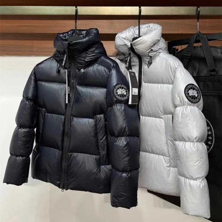  Canada Goose new high-end down jacket short shiny