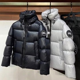 Canada Goose new high-end down jacket short shiny -2