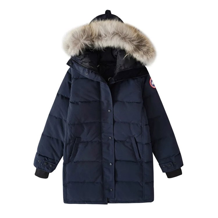  Canada Goose Trillium Solid Hood Long Sleeve Parker Waterproof Windproof Warm Down Jacket -3