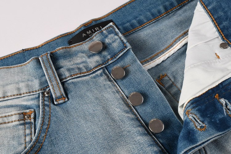 AIMRI new denim shorts shorts straight casual slim pants -4