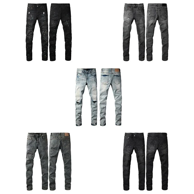 Purple Brand washed, ripped, d
