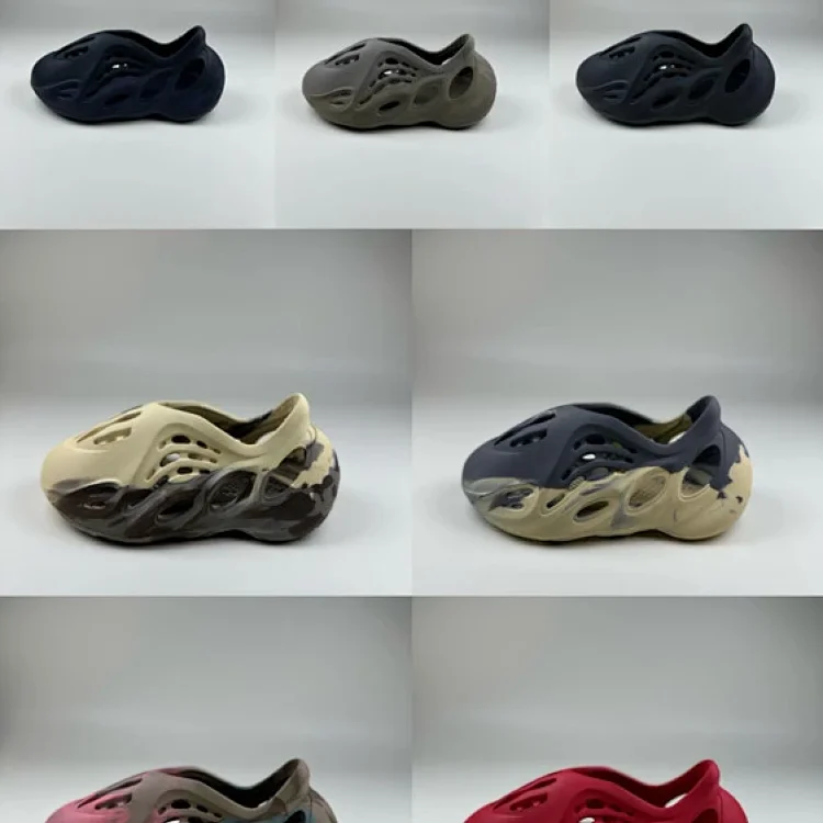  Adidas originals Yeezy Foam Runner Oil Painting MX Cream Clay Children's Hole Sandals