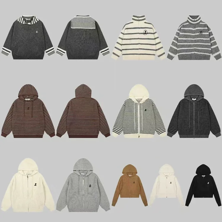 Rest&Recreation crocheted hooded zip-up knit cardigan