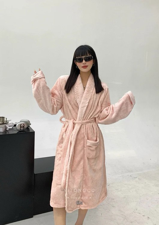  Dior Versace pure cotton absorbent terry cloth bathrobe -2
