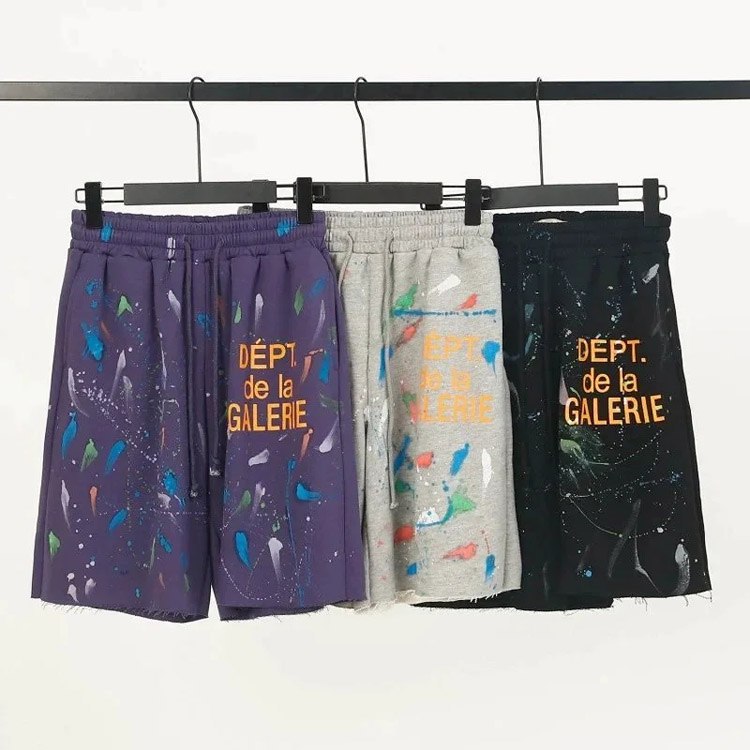 Gallery Dept paint splatter and graffiti-style loose-fitting short top -2